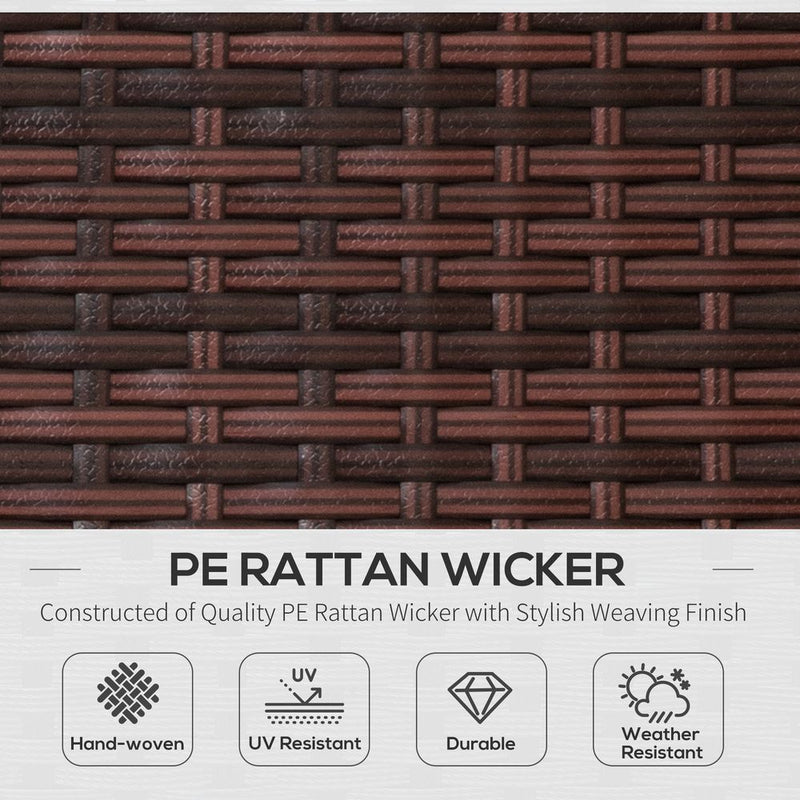 Premium Outsunny Folding Rattan Sun Lounger - Durable, Comfortable, Portable - Perfect for Your Outdoor Space