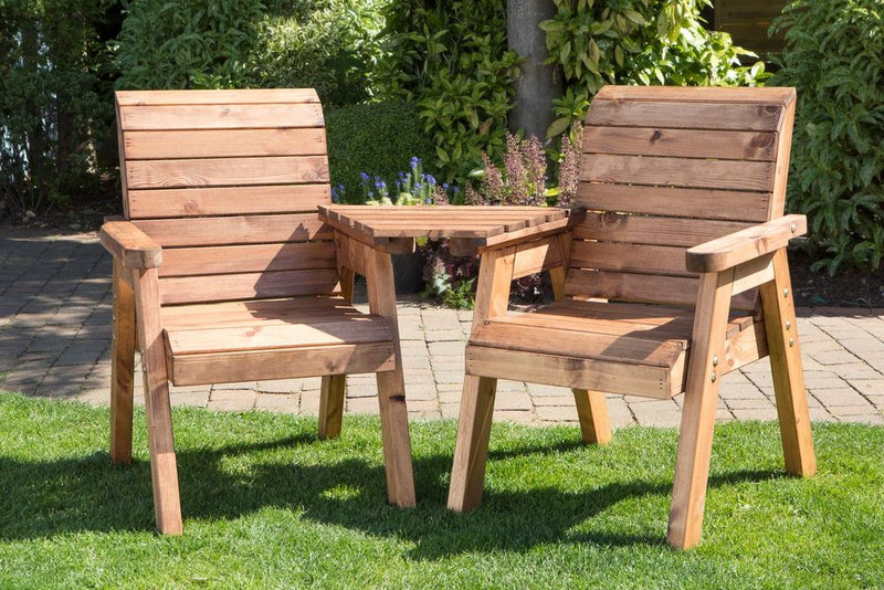 Premium UK-Made Twin Companion Set - Angled/Straight Design, FSC Sourced, Water Repellent - 10 Yr Guarantee