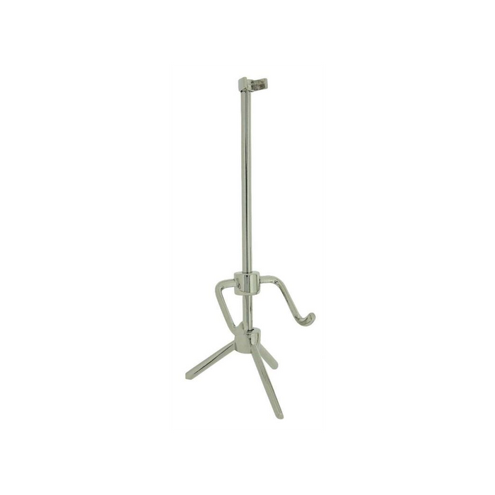 Silver Plated Guitar Clock - Solid Brass, Free-Standing, Miniature, High Quality - CLEARANCE, NEEDS RE-BATTERY