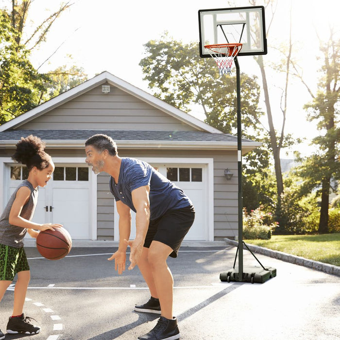 Height Adjustable Basketball Hoop - Freestanding, Wheels, High Quality