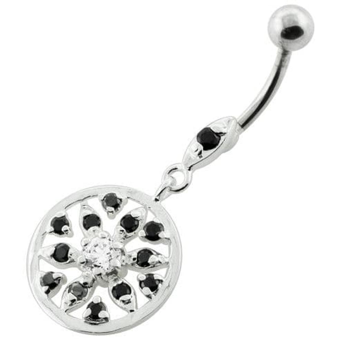 Jeweled Flower navel piercing