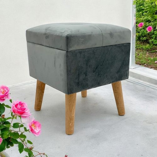 GREY WOODEN TRUNK
