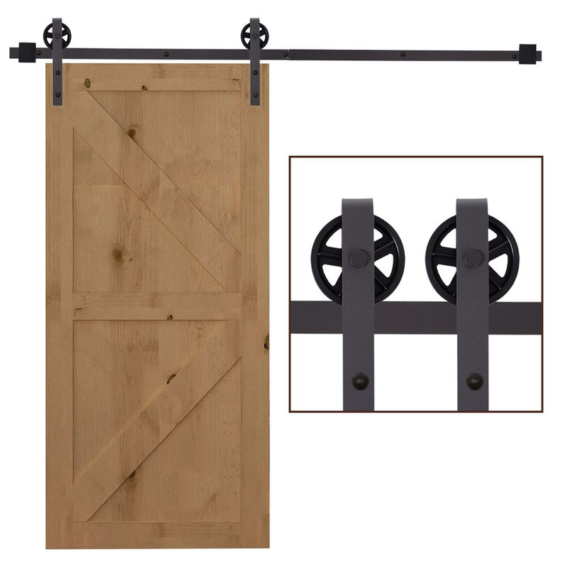 Sliding Door Rail Barn Door Kit Single Wooden 6FT /1830mm