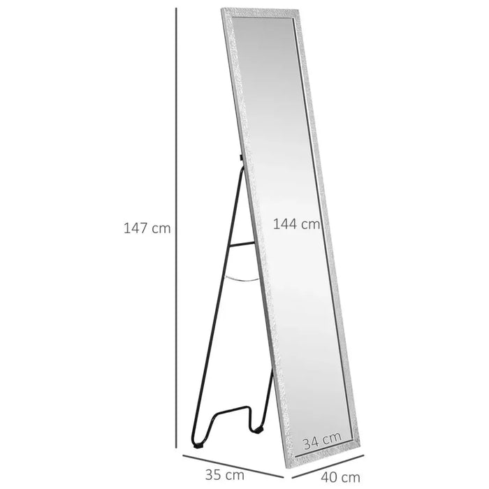 Full Length Free Standing Dressing Mirror | Bedroom, Living Room | High-Quality & Easy Assembly