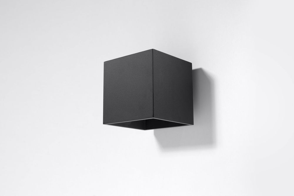 Modern Loft Design Wall Lamp - Black Up/Down Square Shape - Best Quality G9 Bulb