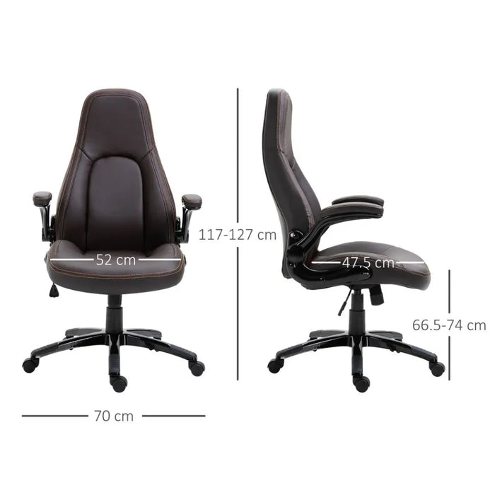 PU Leather Office Chair High Back Swivel Office Chair with Adjustable Height