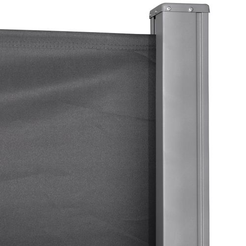 3x1.8M Retractable Side Awning Screen Fence Patio Privacy Divider Grey