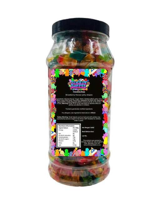 Assorted Jellies Gummy Retro Sweets Jar | Friendship Rings | Gift Ideas