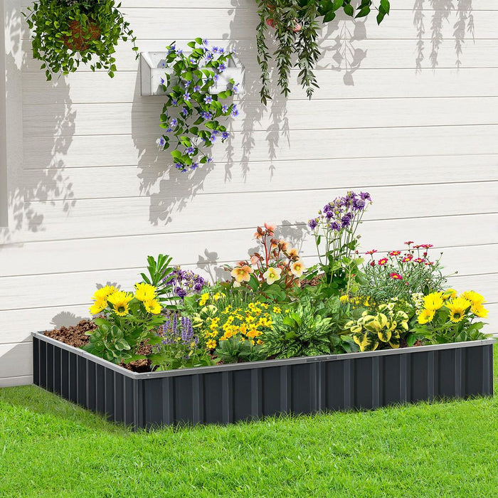 Premium Metal Raised Garden Bed | Steel Planter Box | Gloves Included | 258cmx90cm