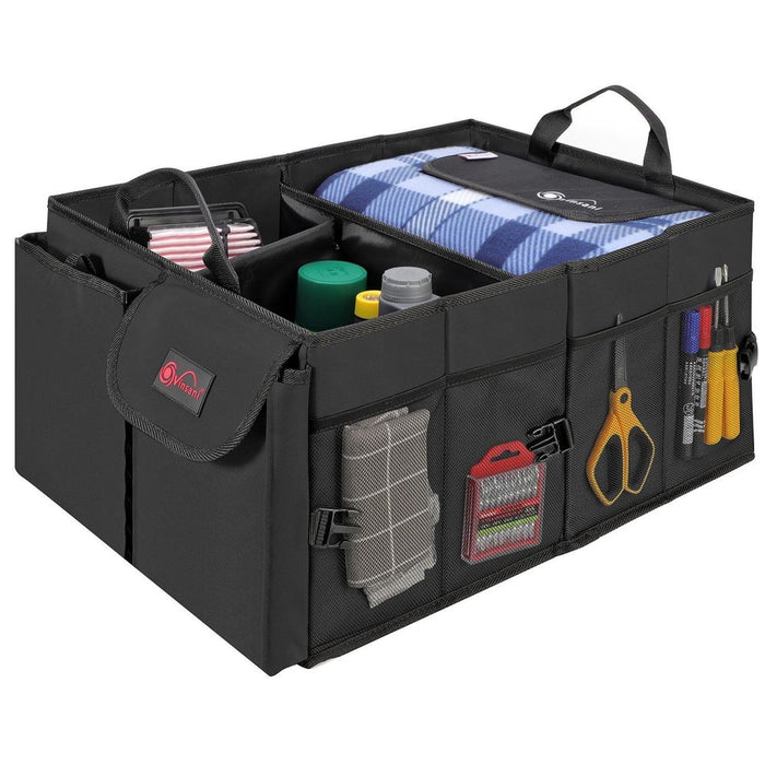 VINSANI DELUXE CAR BOOT STORAGE: Organize Your Car's Essentials with this High-Quality, Multipurpose Storage Solution!