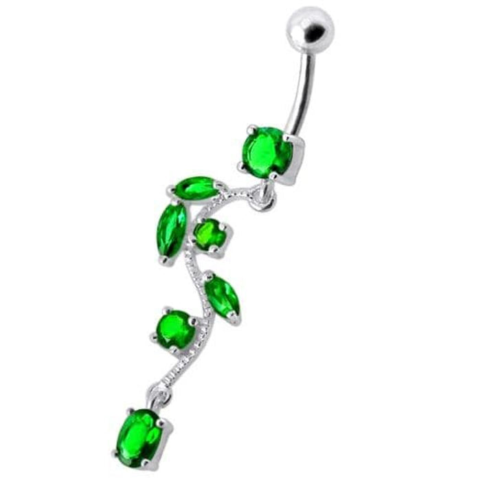 Fancy Multi Jeweled Fairy Dangling Body Jewelry Belly Ring