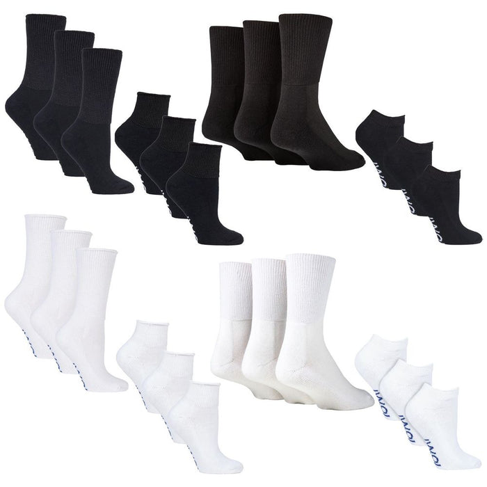 Premium Quality 12 Pack Diabetic Socks Bundle