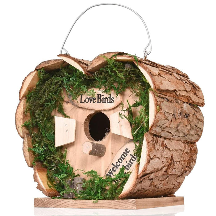 ASAB Bird Hotel Wooden - Perfect for Smaller Garden Birds - Versatile and Rustic - Ideal Gift