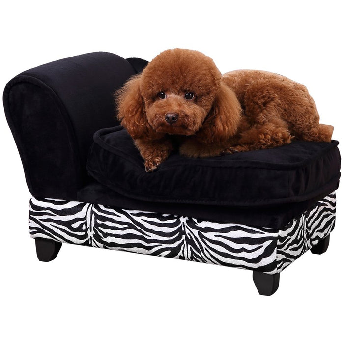 PawHut Elevated Pet Sofa with Storage - Ultimate Relaxation for Cats and Dogs!