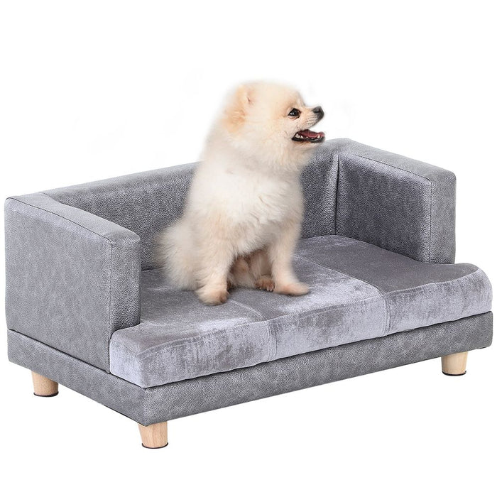 Premium Grey Dog Sofa Bed - Soft & Padded - Perfect for Small-Sized Dogs - Professional Quality