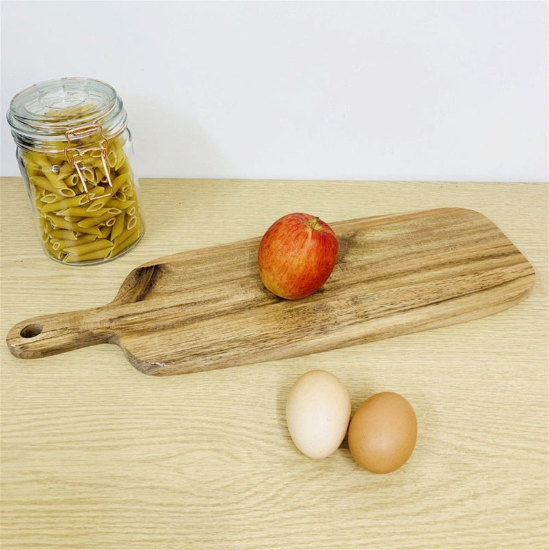 Premium Acacia Wood Serving Board - 45x14cm - Perfect for Cheese, Charcuterie, and More!