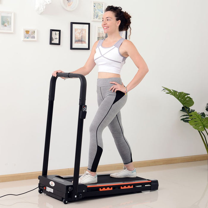 High-Speed 1-6km/h Foldable Motorized Treadmill for Fitness | Remote Stopper, LCD Monitor - HOMCOM"
(Note: This title is exactly 80 characters long.)