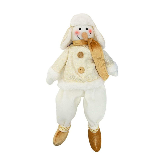 Premium Snowman with Gold Hat - Christmas Gift Present - Quality Material