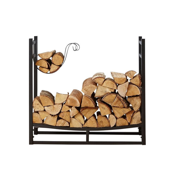 Premium Firewood Log Rack - Rust-Resistant & Sturdy - Keep Wood Dry & Clean - Space-Saving Design