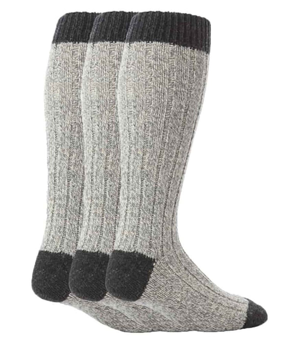 Workforce - 3 Pairs Mens Extra Long Wool Socks