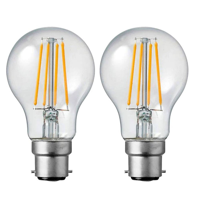 2 Pack E27,B22 LED Edison Dimmable Vintage Amber Glass Warm white 2700K, Cool white 6000K Light Bulbs