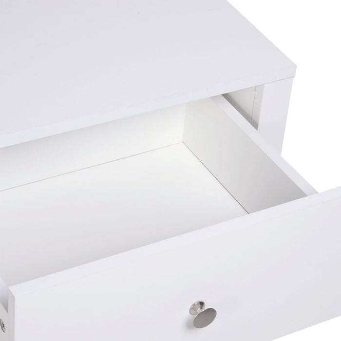 53Wx42.5Dx59H cm Bedside Table-White