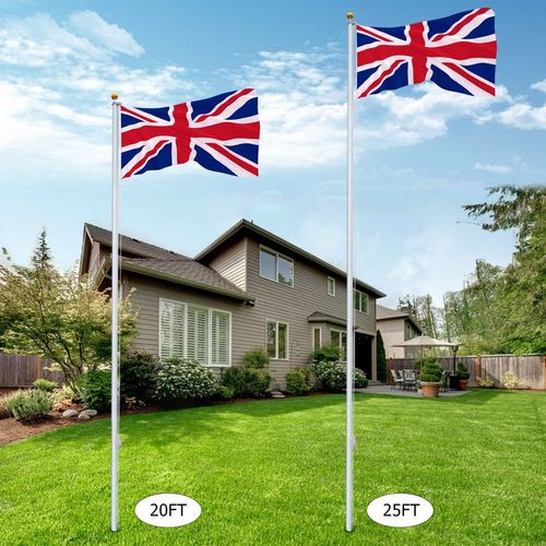 5.1*5.1*750cm Aluminum Alloy Splicing Flagpole Adjustable And Retractable Courtyard Outdoor Flagpole