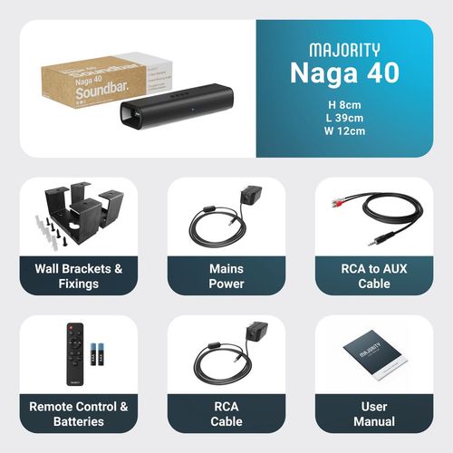 Majority Naga 40 soundbar 80w