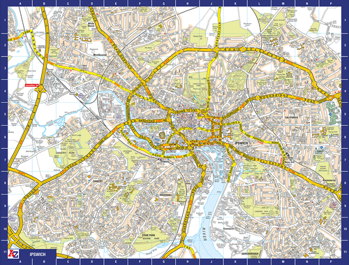 A to Z Map of Ipswich 1000 Piece Jigsaw Puzzle
