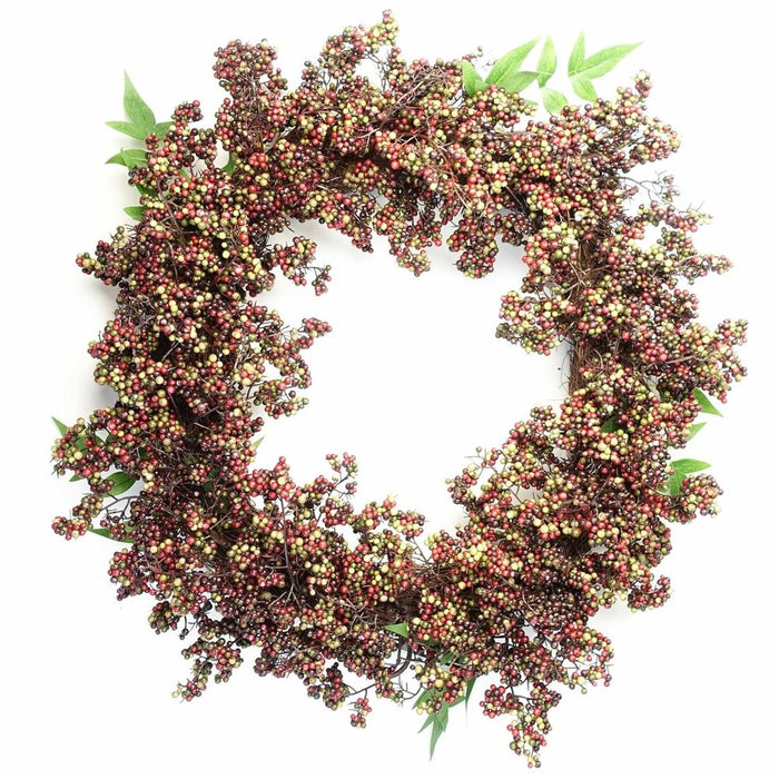 Premium 55cm Black Berries Wreath - Stunning Foliage & Quality Craftsmanship - Ideal for Any Door - Limited Stock!