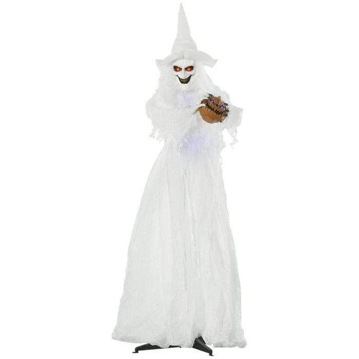 Halloween Decoration Witch White Red and blue lights scare trick-or-treaters 47W x 64D x 189Hcm