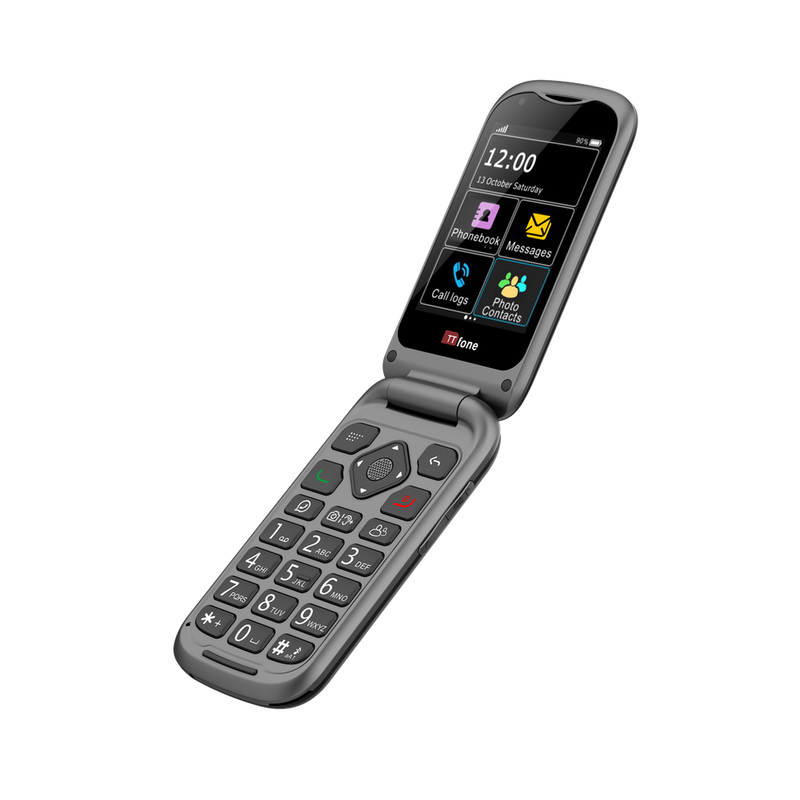TT970 4G WhatsApp Flip Senior Big Button Mobile with Internet, Smarty SIM Card