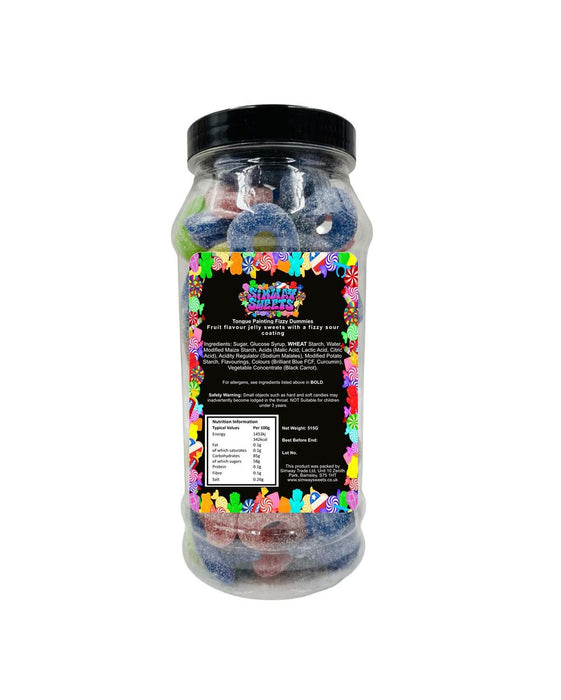 Fizzies Tongue Painting Dummies - Retro Sweets Gift Jar