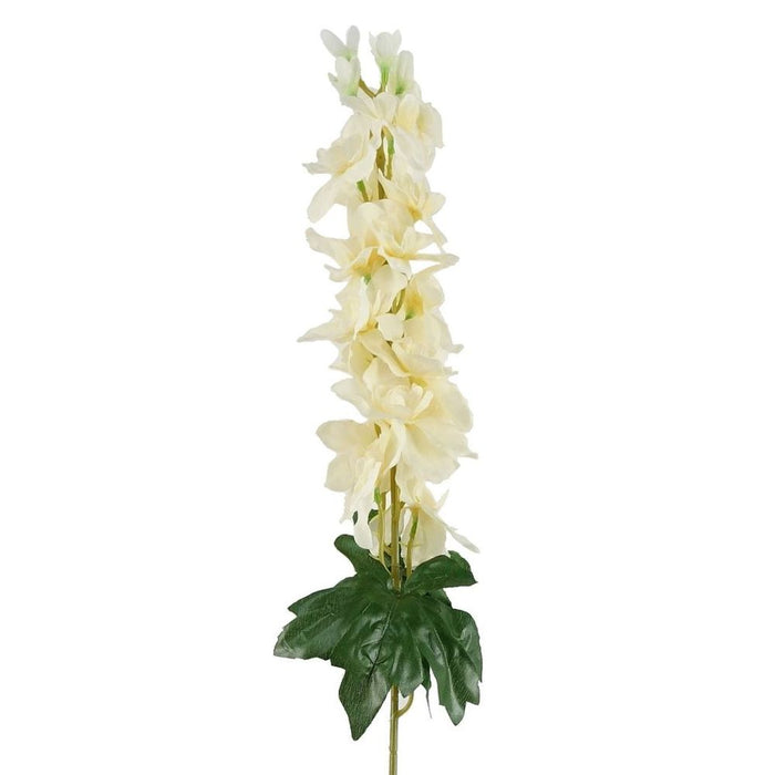 High-Quality 6pk 75cm Cream Delphinium Artificial Stems