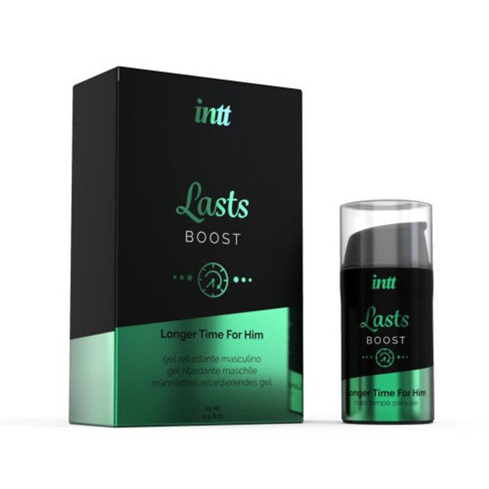 Intt Lasts Prolong and Delay Gel - Longer Pleasure, Better Performance - Professional Quality, Natural Extracts - Cruelty Free