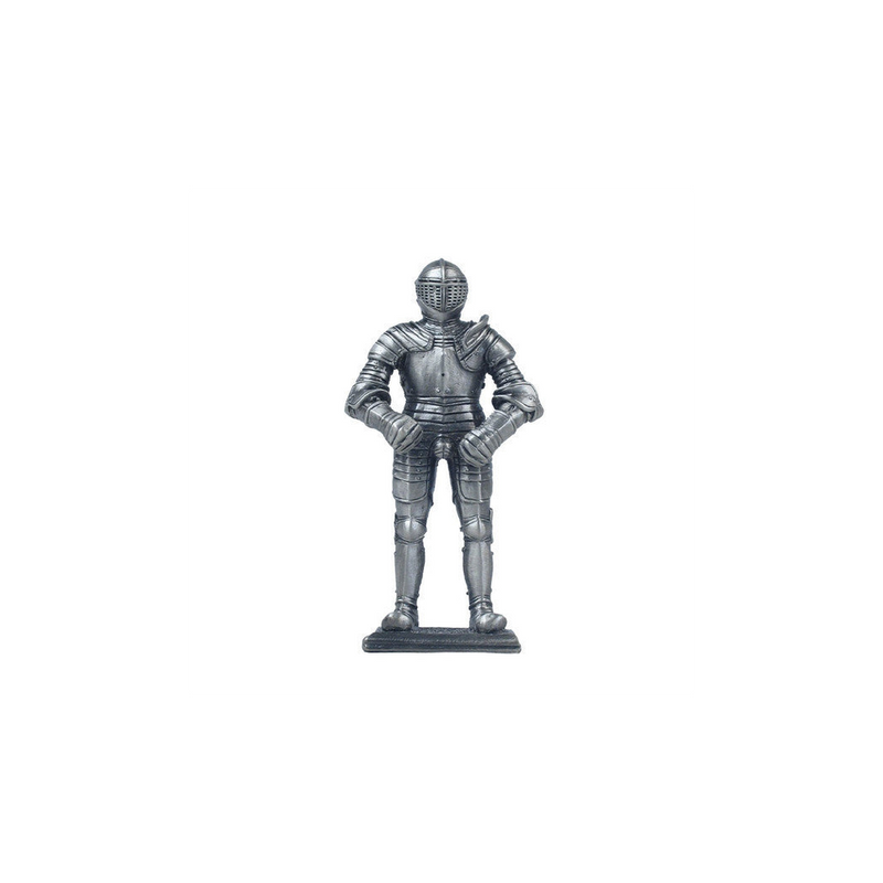 Knight In Armour 2 Solid Metal Figure Sculpture 11cm height