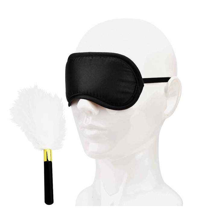 Sensory Bliss. Soft Eye Mask & Feather Tickler Kit. Perfect for Sensuous Pleasure & Restraint Play