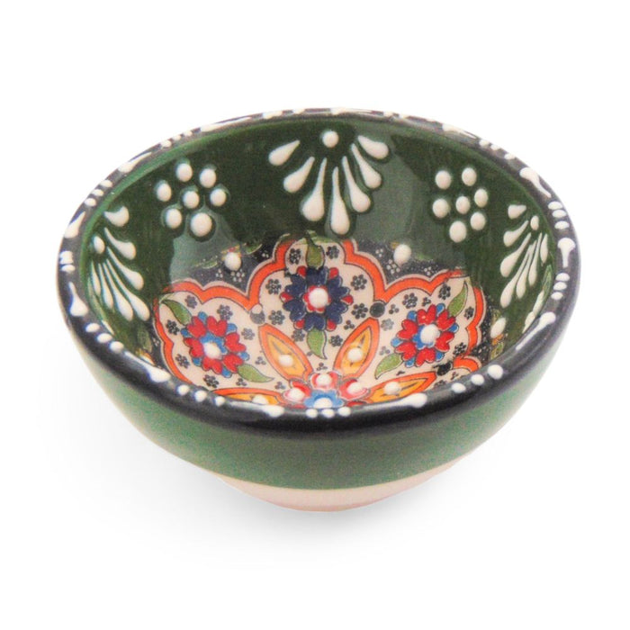 Handmade Ceramic Bowl Mexican Green 8cm