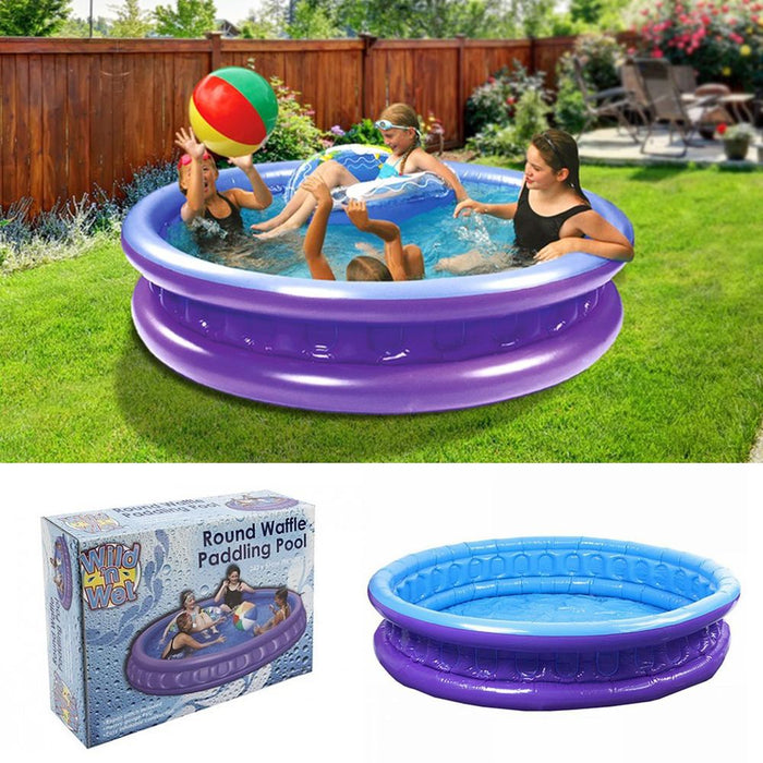 Premium Inflatable Waffle Paddling Pool - 182 x 35cm