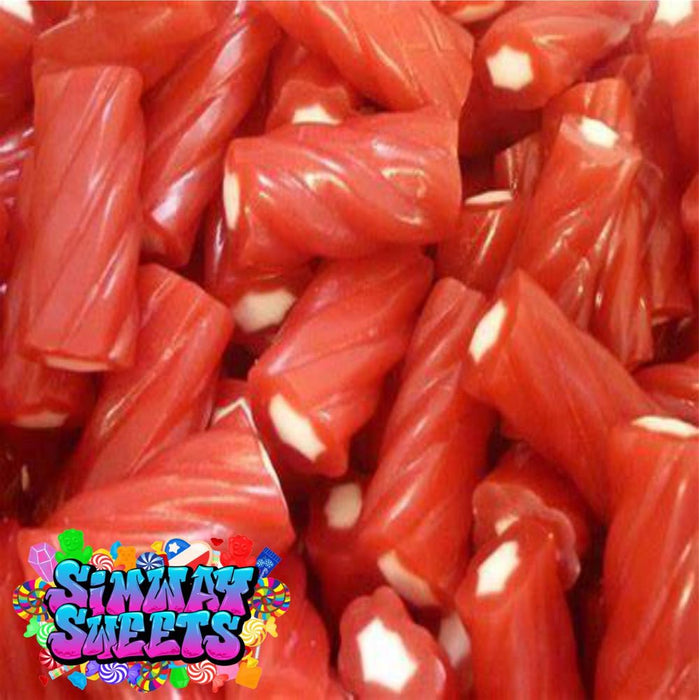 Strawberry Cable Bites Pick N Mix Sweets Candy Gummy Jelly Kids Party Wedding Favours