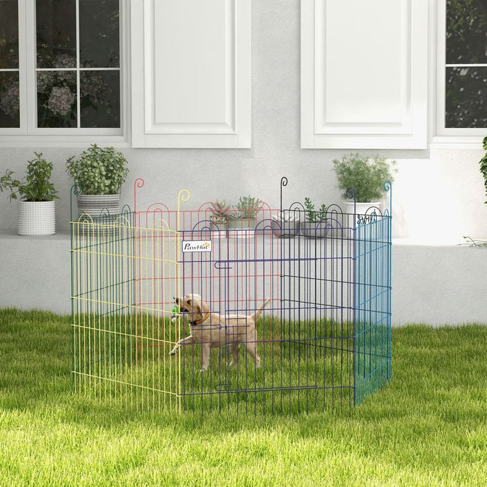 Portable PawHut Pet Playpen - Secure and Versatile for Dogs & Puppies