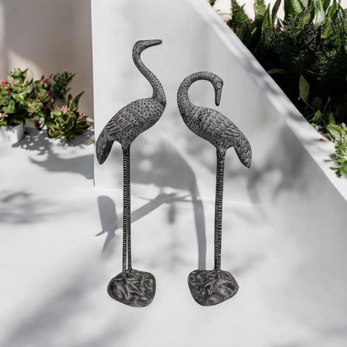 88/82CM SET 2 CAST IRON CRANE