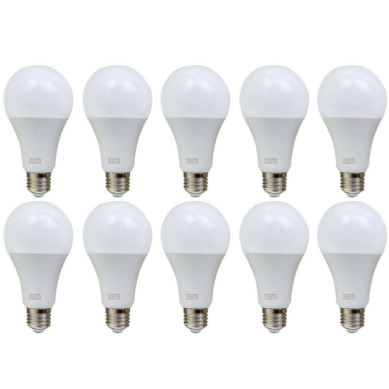 12W E27 Screw LED Light GLS bulbs, Energy Saving Edison  Cool White 6000K non dimmable lights