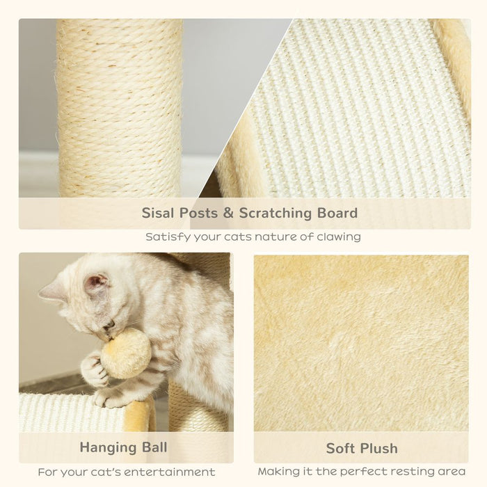 Premium Cat Tree: Scratching, Resting, and Play Activity for Kitten Home