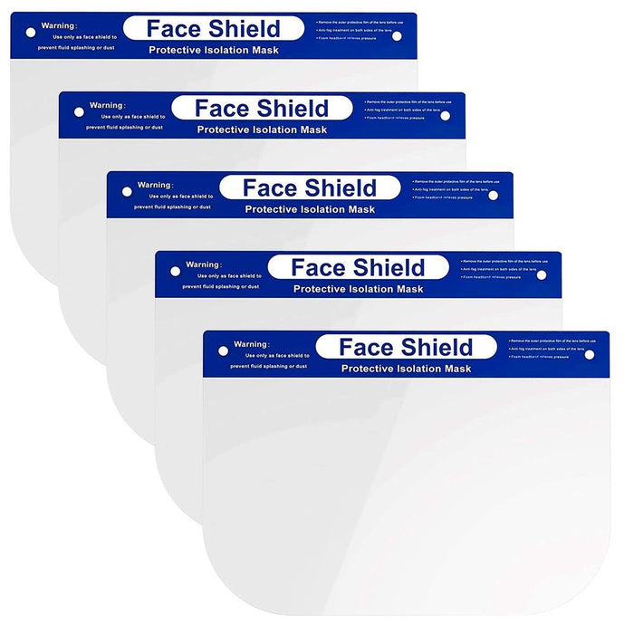 Premium Face Shield | Maximum Protection | 5x Pack