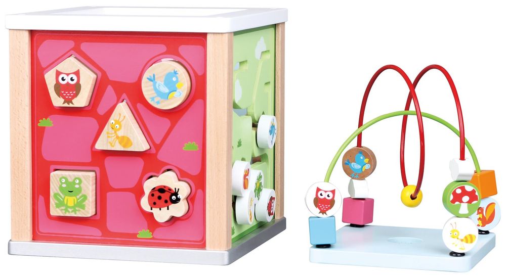 LELIN NATURE Activity Cube: Educational Toy for 12+ Months - Shape Recognition, Color Recognition, Hand-Eye Coordination