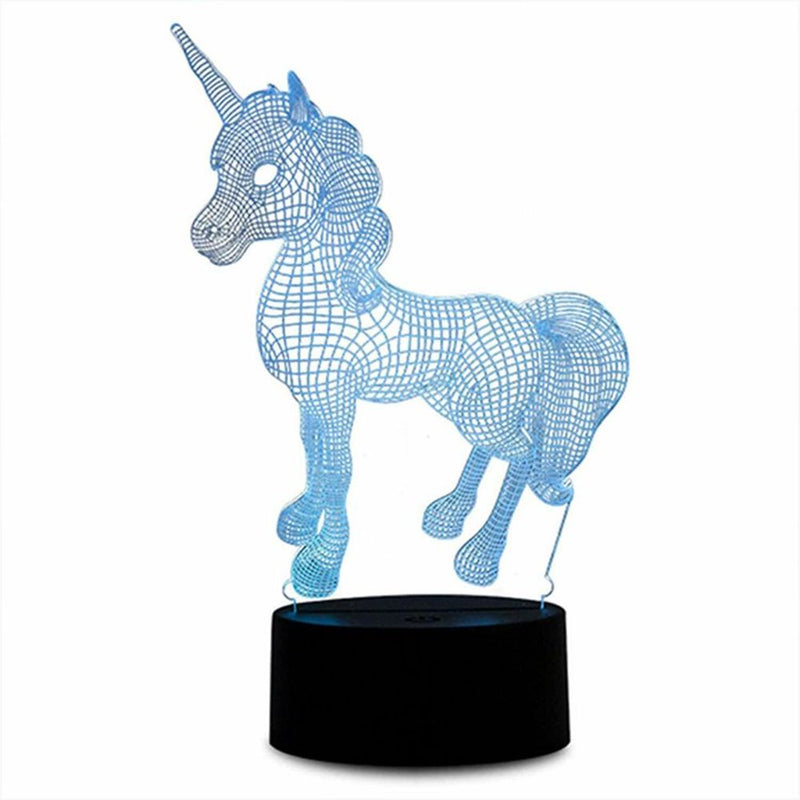 Aquarius 3D Colour Changing Hologram LED Night Light and Desk Lamp