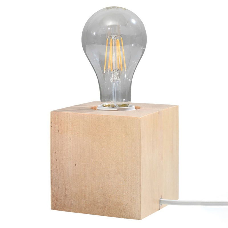 Premium Scandinavian Wooden Desk Lamp - High Quality, Stylish Design, E27 Socket
