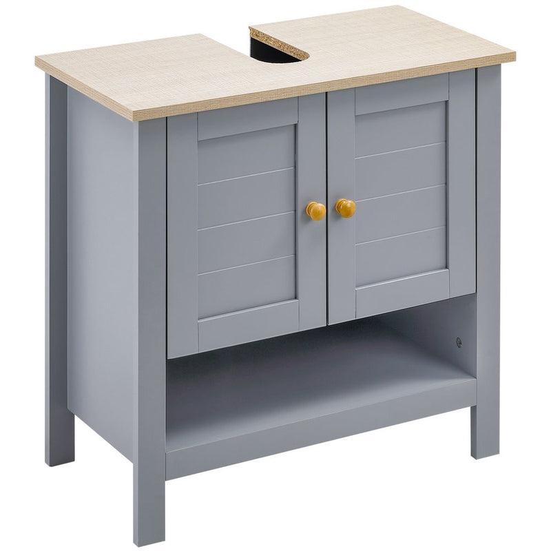 Elegant and Efficient Bathroom Under Sink Cabinet with Storage - Fits 60cm Basin