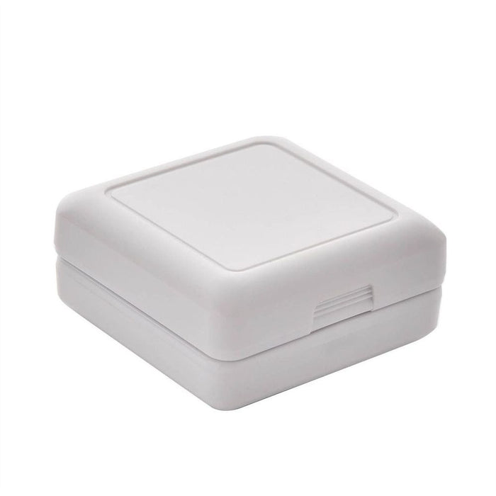 High-Quality Wm.Widdop Travel Alarm - White Case & Dial, Luminous Hands, Battery Included